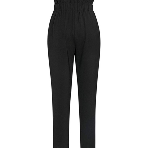 Black Paper Bag Trousers - Picture 6 of 7